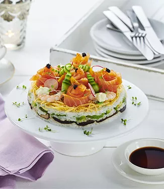 Sushi cake