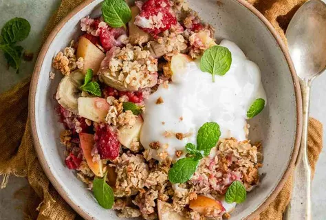 Crumble di frutta con farina integrale