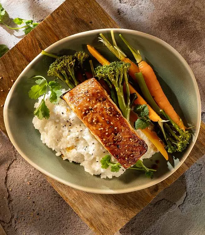 Salmone al forno con salsa di soia