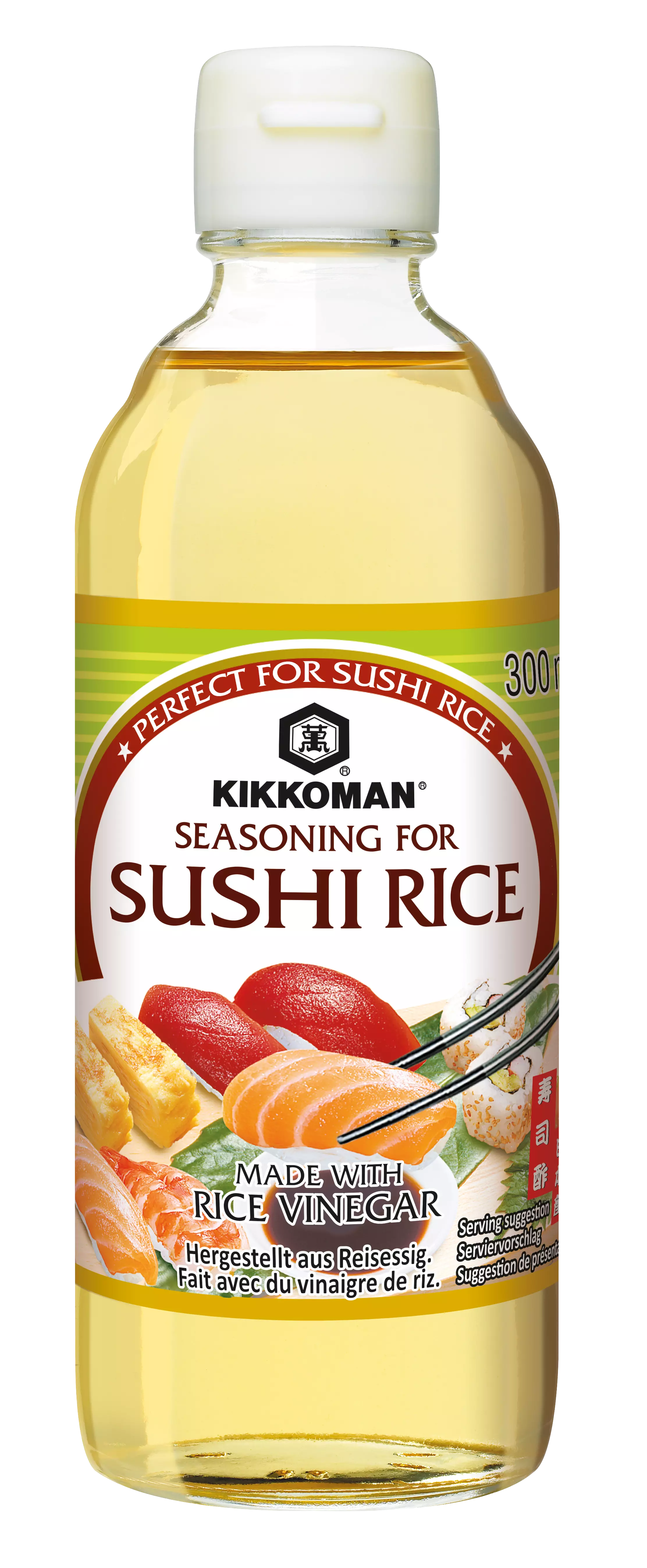 Condimento per il Riso Sushi a base di Aceto di Riso Kikkoman (300ml)