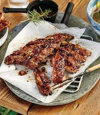 Costolette di maiale grigliate in agrodolce all’orientale