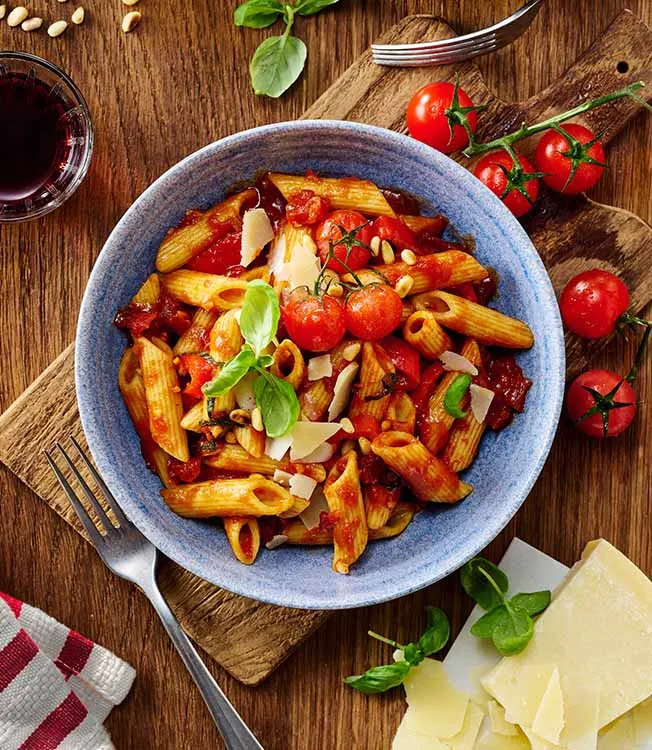 Penne all'arrabbiata con peperoncino