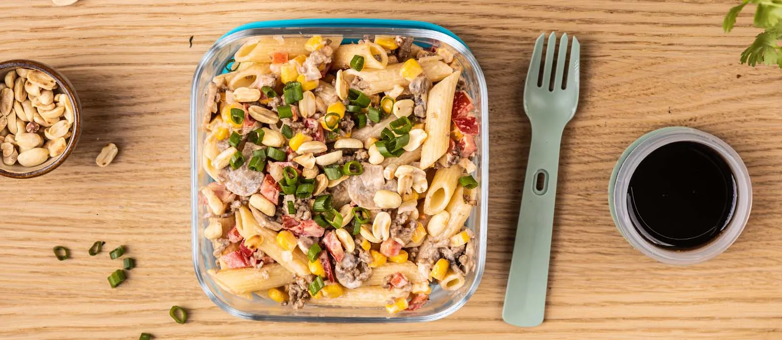 Insalata di pasta con manzo e funghi