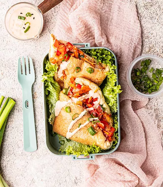 Soffici omelette con verdure