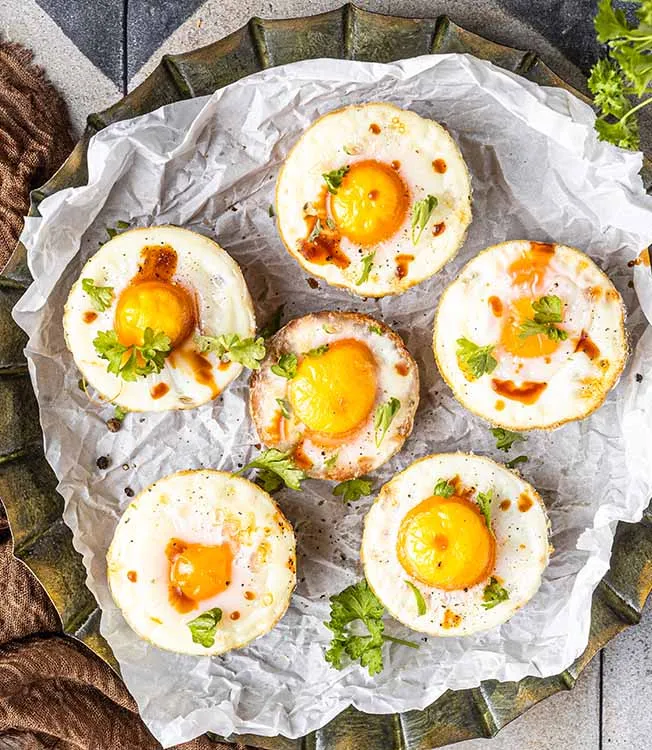 Cestini di patate con uovo