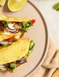 Semplicissimi tacos di pesce con verdure croccanti
