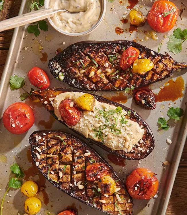 Melanzane grigliate con salsa al tamarindo