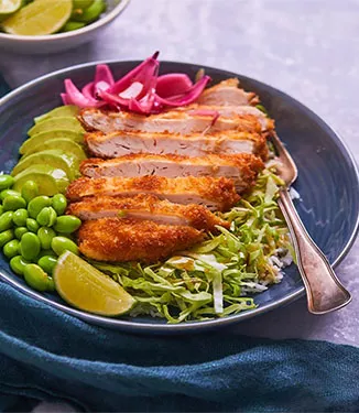 Poke Bowl con pollo croccante