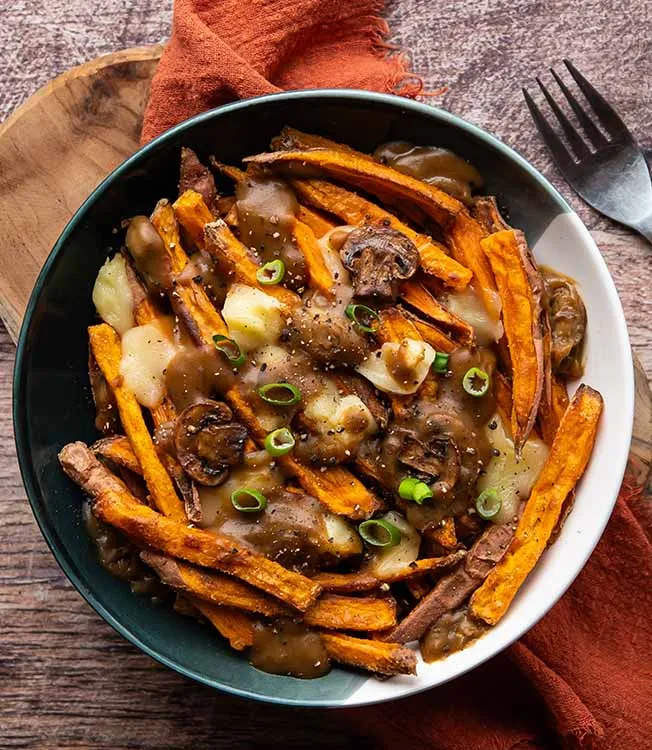 Poutine di patate dolci