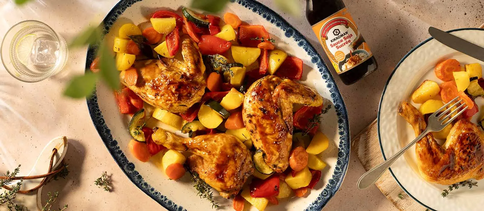 Pollo arrosto con erbe di Provenza e soia