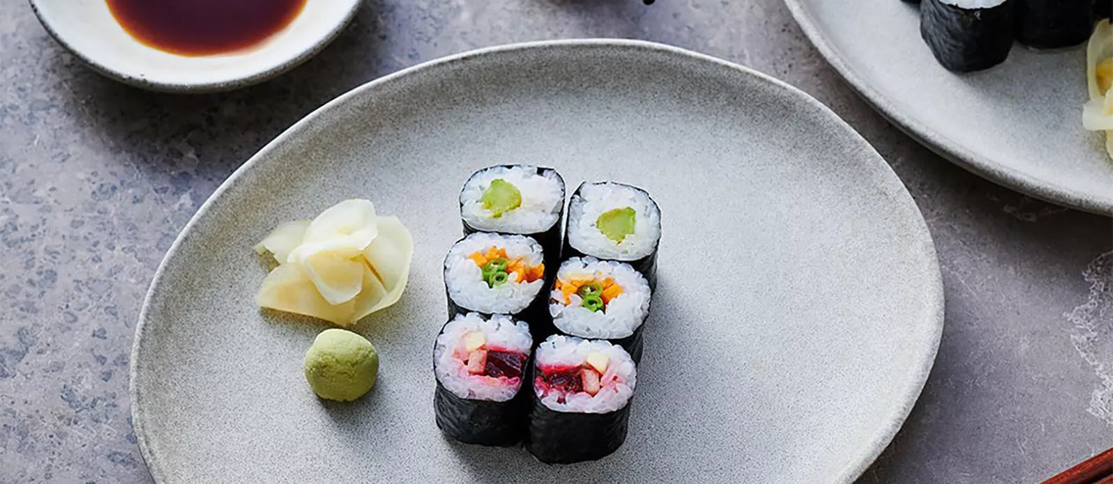 Sushi Maki vegetariani - tre varianti