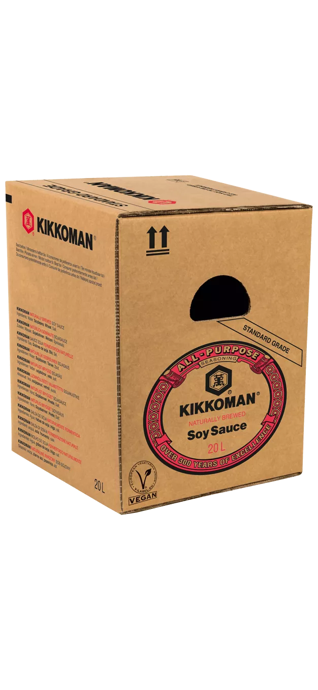 [Translate to Italienisch:] Kikkoman Naturally Brewed Soy Sauce 20 L carton