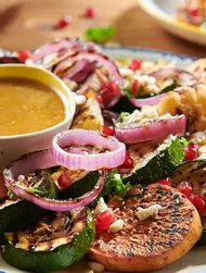 Verdure grigliate con insalata di feta