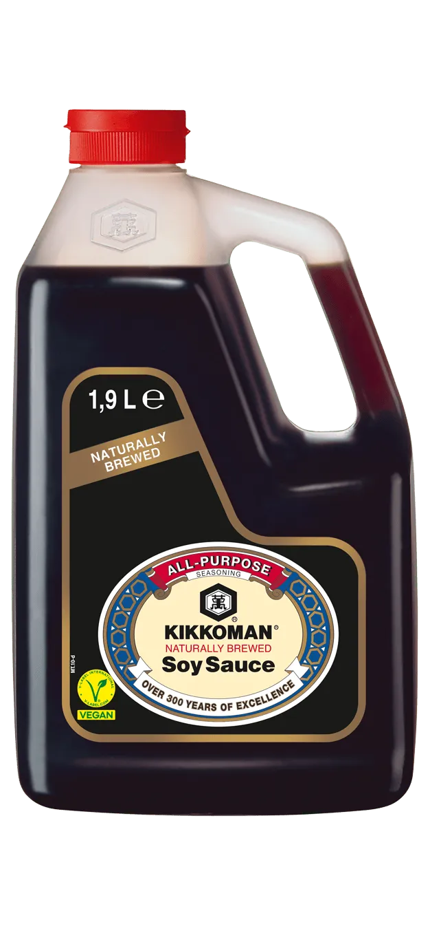 Salsa di Soia a Fermentazione Naturale Kikkoman Container da 1,9 L