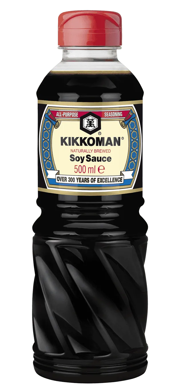 Salsa di Soia a Fermentazione Naturale Kikkoman PET da 500 ml