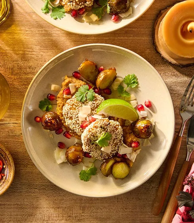 Tortini di pesce con purè di cavolfiore al forno