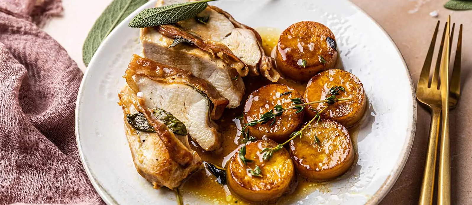 Fonduta di patate con pollo