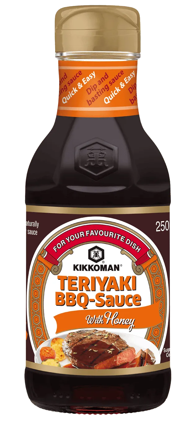 Salsa Teriyaki BBQ con Miele Kikkoman Bottiglietta da 250 ml