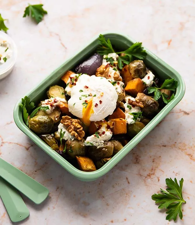 Verdure arrosto con salsa alla feta