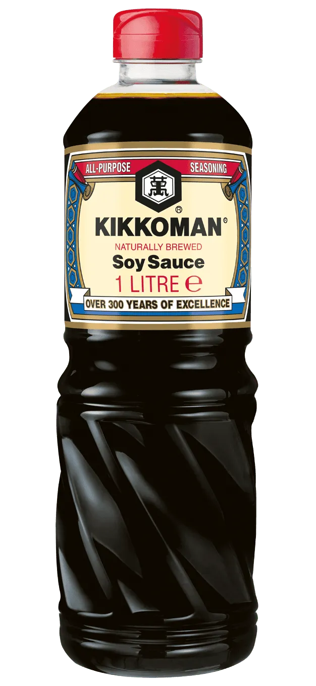 Salsa di Soia a Fermentazione Naturale Kikkoman PET da 1 L