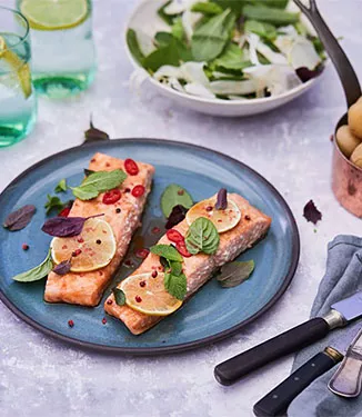 Salmone al limone al forno