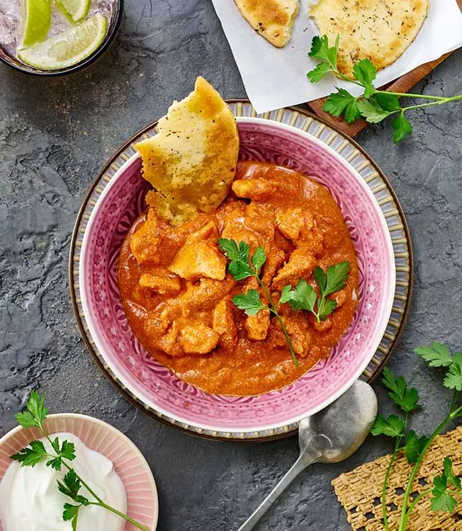 Pollo al burro con ponzu e garam masala