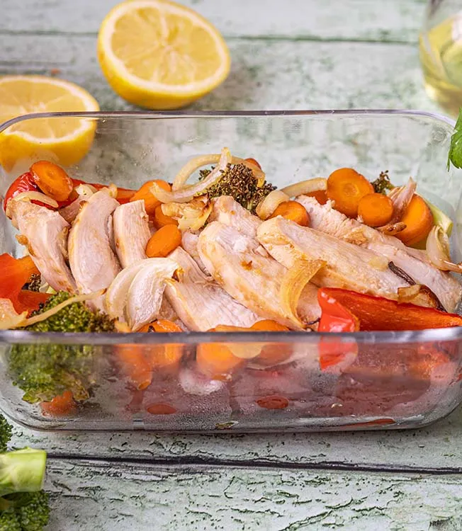 Pollo glassato alla soia con verdure