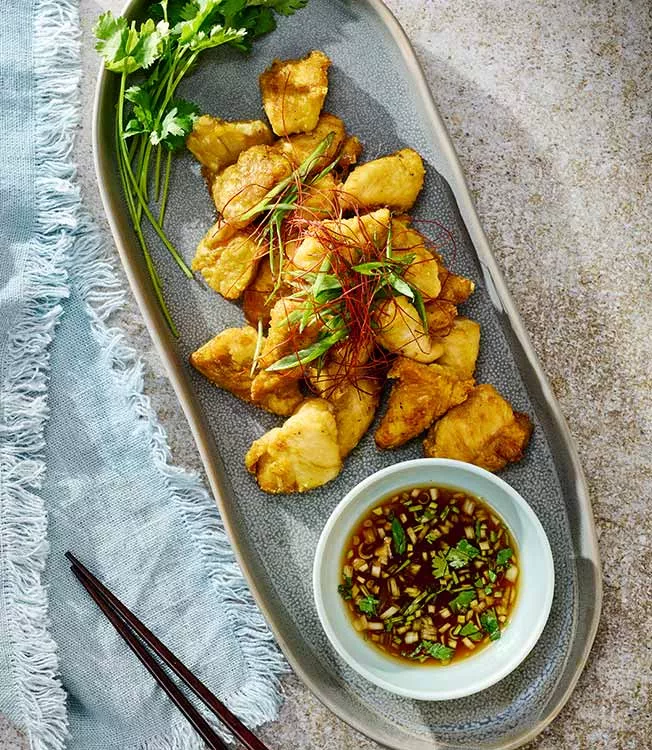 Pollo con cipollotti e salsa ponzu yuzu