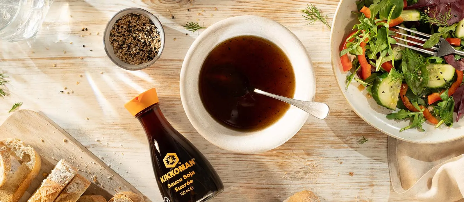 Vinaigrette alla soia dolce e sesamo
