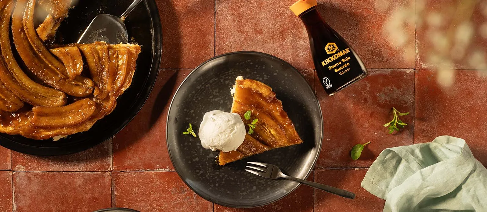 Tarte Tatin di banana alla soia dolce