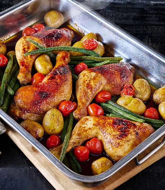 Cosce di pollo con soia e miele