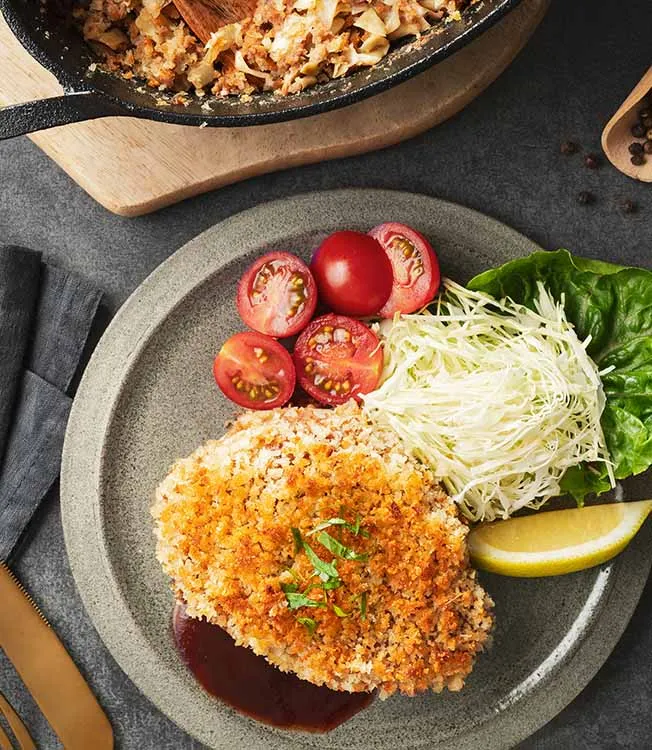 Katsu di cavolo con glassa alla soia