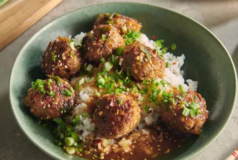 Polpette cinesi in salsa Teriyaki