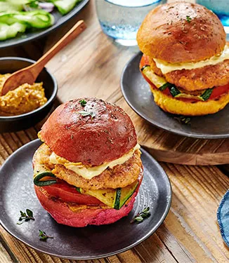Hamburger di salmone alla griglia