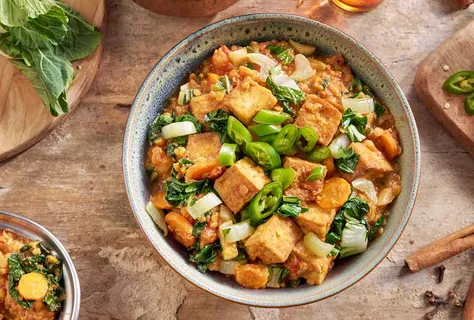 Dal di lenticchie con tofu e zenzero