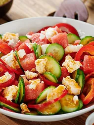 Insalata di cetrioli e melone