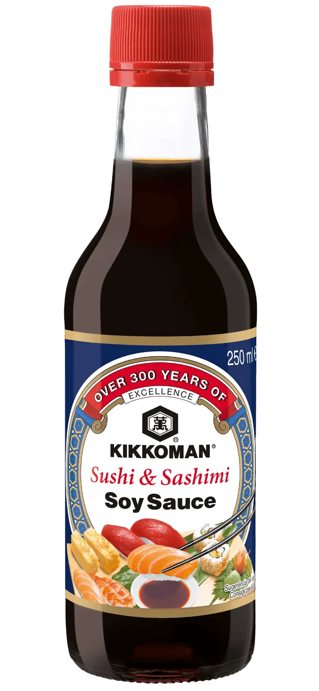 Salsa di Soia Kikkoman per Sushi e Sashimi Bottiglietta da 250 ml