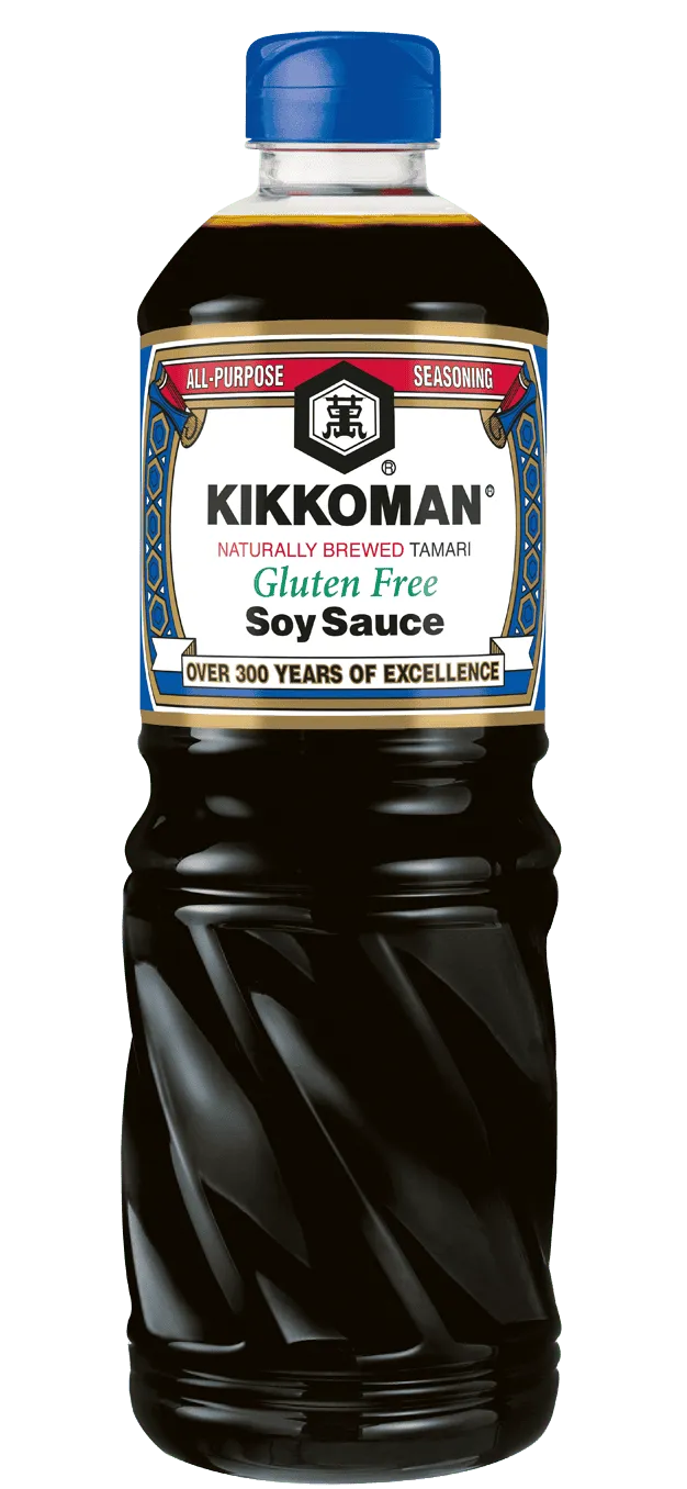 Salsa di Soia Tamari a Fermentazione Naturale Senza Glutine Kikkoman PET da 1 L