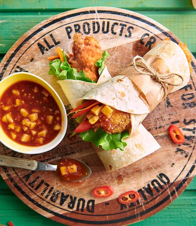 Involtini di pollo Katsu con salsa agrodolce