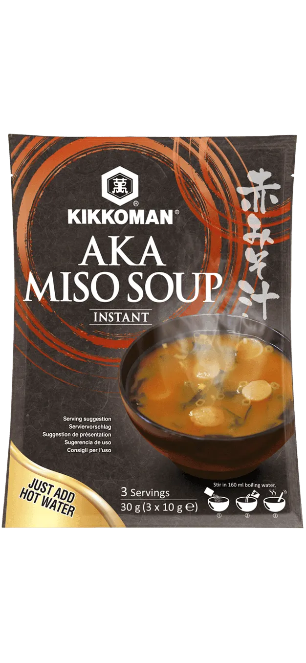 Zuppa pronta di Aka Miso (rosso) Kikkoman 10 g x 3