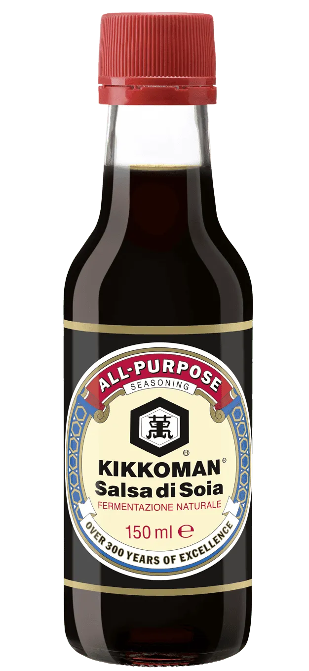 Salsa di Soia a Fermentazione Naturale Kikkoman Bottiglietta da 150 ml